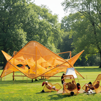 Équipement d'escalade sur corde en forme de pyramide pour enfants, parc d'aventure, parc de trampolines extérieur, parc de loisirs, certifié CE, matériau en nylon