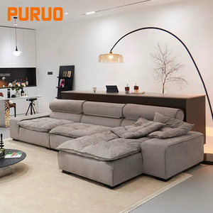 Sofá Modular Seccional Puruo, Plegable, Cómodo, de Diseño Moderno, con Cama, para Sala de Estar, Tipo Nube - Product Image 1