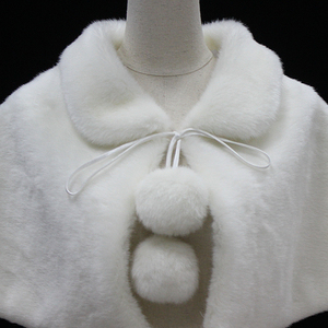 D1056A Étole de <span class=keywords><strong>mariage</strong></span> élégante ivoire pour robe de mariée et châle - Product Image 6