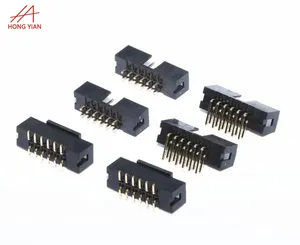 2.54mm pitch 1.27 2mm 10 pins kadın erkek Pin başlık 2x5 IDC kutusu başlık soket konnektörler 14 16p elektrikli tel kablo konektörü