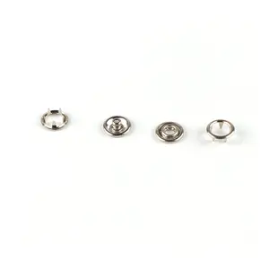 Factory Price 4 Parts Snap Fasteners Baby Cloth Jacket Metal Clothing Accessory Prong Snap Button