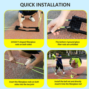 Portable <strong>Badminton</strong> <strong>Net</strong> <strong>Post</strong> Tennis <strong>Net</strong> Portable Foldable Practice Indoor <strong>and</strong> Outdoor - Product Image 5