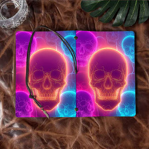 Bloc <span class=keywords><strong>de</strong></span> notas A6 adecuado para anotaciones <span class=keywords><strong>de</strong></span> guiones <span class=keywords><strong>de</strong></span> estudiantes <span class=keywords><strong>de</strong></span> <span class=keywords><strong>teatro</strong></span> y horarios <span class=keywords><strong>de</strong></span> ensayo con calaveras <span class=keywords><strong>de</strong></span> colores neón en un grupo Pa - Product Image 6