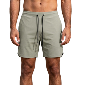 Shorts de sport pour homme, séchage rapide, matière légère et hydrofuge, taille élastique avec cordon de serrage, poches utilitaires, adaptés aux activités de plein air - Product Image 1