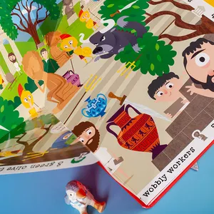 Foldable Big Cardboard Book A Fold And Find Book For Kids Time Traveller/Animal Tracker Back To School Supplies