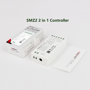 <span class=keywords><strong>Controller</strong></span> SMZ2 2 in <span class=keywords><strong>1</strong></span> per Strisce LED Monocolore CCT Tunable White, Controllo Remoto Smart App 2.4G, Dimmer LED 12V 24V 12A - Product Image 1