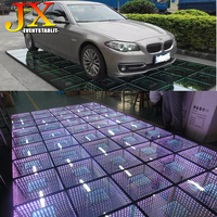 Panneaux de sol LED 3D pour piste de danse, miroir infini magnétique, dalles LED pour piste de danse 50x50cm 60x60cm pour mariage, événement, fête, club