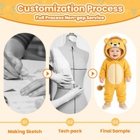 Disfraz de León de Peluche con Capucha para Niños, Disfraz de una Pieza con Estampado Animal, Unisex, para Carnaval y Fiestas