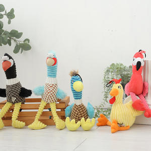 Stok sevimli karikatür peluş su geçirmez çevre dostu çığlık tavuk ses diş taşlama temizlik köpek oyuncak - Product Image 5