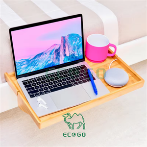 Fourniture d'usine de meubles simples plateau de cadre de lit amovible Table de lit superposée en bambou étagère de chevet pour tête de lit - Product Image 2