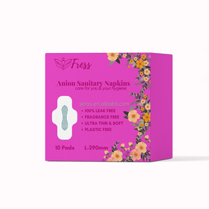 Compresas femeninas de <span class=keywords><strong>100</strong></span>% <span class=keywords><strong>algodón</strong></span> para mujeres, <span class=keywords><strong>toallas</strong></span> sanitarias orgánicas personalizadas, venta al por mayor - Product Image 2