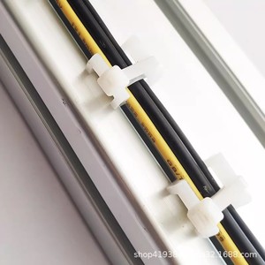 Clips de câblage en nylon en forme de C 20-40, clips de fixation pour profilés en aluminium industriels, support de gestion des câbles - Product Image 1