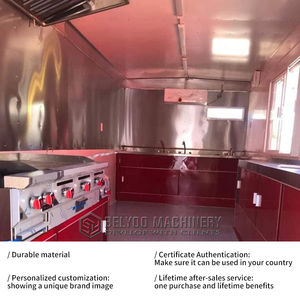 Belyoo certificat CE Mobile Fast Food Van Truck Chariots de café Remorque alimentaire à vendre Sandwiches au <span class=keywords><strong>fromage</strong></span> - Product Image 3