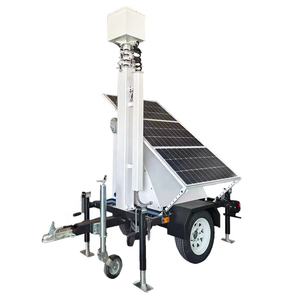 Mobile Solar CCTV Trailer with 360&deg; Rotation PTZ Camera Easy Installation Wireless Monitoring for Construction Security - Product Image 1
