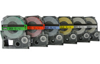 Ruban d'étiquettes 12mm*8M LC-4WBN/SS12KW 100% compatible pour imprimantes LW-1000P, 700, 600P