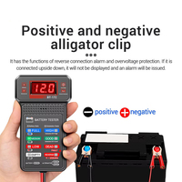 Comprobador Digital de Baterías de Coche de 12V, Medidor de Voltaje Automotriz, Analizador del Sistema de Carga del Alternador con Pantalla LED