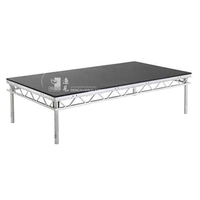 Podio portátil de aluminio de alta resistencia, plataforma de escenario profesional para conciertos y bodas, precio bajo