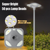 Lampu Taman LED Tenaga Surya Outdoor PC Tahan Air IP65 20w-500w dengan Remote Control dan Lampu Radar untuk Kebun dan Taman