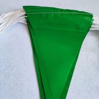 Drapeau de signalisation réfléchissant double face en PVC rouge-orange durable pour la sécurité routière extérieure