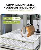 Matelas King Queen Full Twin Size pour hôtel, hybride, latex, emballé sous vide, compressé, mousse à mémoire de forme en gel