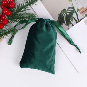 Bolsa de Regalo Personalizada con Cordón, Pequeña, Negra, Oro Rosa, Bolsa Grande de Satén de Seda con Cordón, Rosa, Blanca - Product Image 6