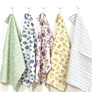 Serviette de cuisine en coton 100% tissé uni imprimé, absorbante, réutilisable, impression personnalisée - Product Image 2
