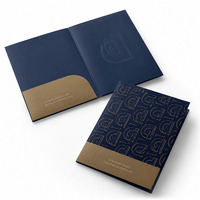 Carpeta de Presentación Personalizada con Logotipo, Tamaño A4/A5, con Bolsillo, para Oficina, Garantía de Calidad