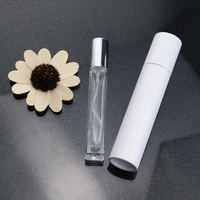 Flacon de Parfum Vaporisateur Carré Rond en Verre Épais Transparent de 10 ml 20 ml pour Décant de Parfums à Marque Privée avec Boîte Personnalisée