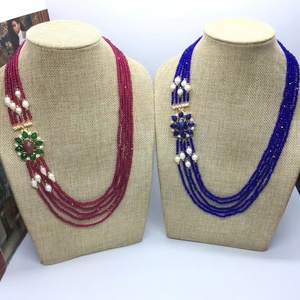 2025 Neuestes <span class=keywords><strong>Design</strong></span> 3mm Kristall und 6-7mm Süßwasser perlen Perlen Mode Damen Schmuck Halskette - Product Image 5