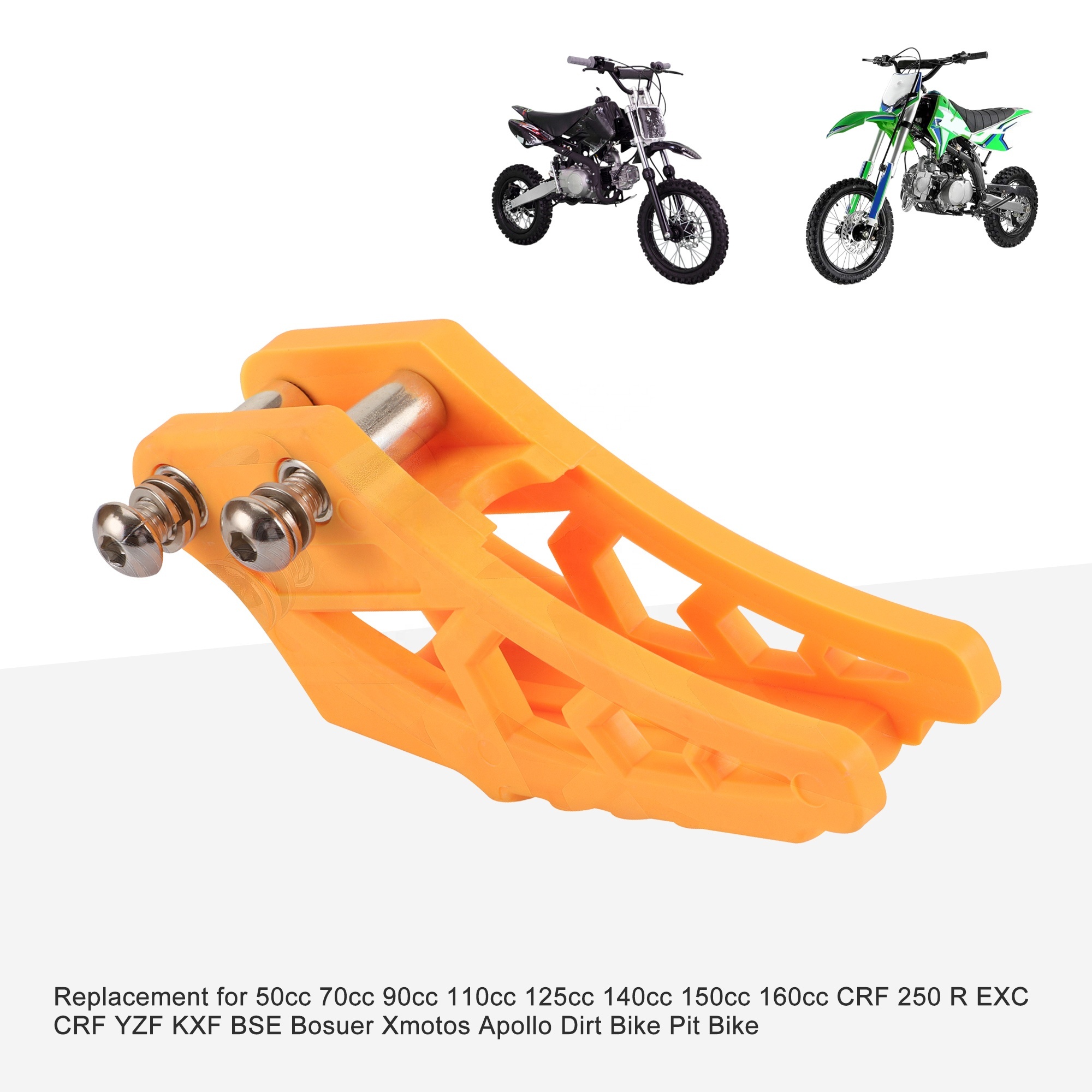 GOOFIT Protège-chaîne En Plastique Bleu – Compatible XR/CRF 50 70 110 125 140 150 160cc – Remplacement Durable