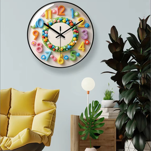 Cartone animato orologio <span class=keywords><strong>da</strong></span> <span class=keywords><strong>parete</strong></span> casa semplice moda quarzo creativo orologio <span class=keywords><strong>da</strong></span> <span class=keywords><strong>parete</strong></span> per bambini carino - Product Image 3