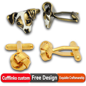 Groothandel 925 Sterling Zilver Unisex Klassieke Stijl Manchetknopen Dasclips Luxe Aangepaste Logo Klauwzetting Pak Overhemd Accessoires - Product Image 6