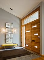 CBMMart US Villa Porte d'entrée principale Portes pivotantes en bois au design moderne