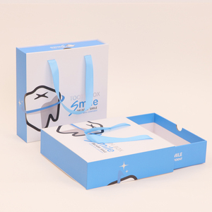 Custom Logo Luxury Dental Tooth Crown Model Keepsake Storage <b>Paper</b> Packaging Box with Film Window - Product Image 1