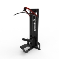 Máquina de Ejercicios Multifuncional de Alta Calidad para Fuerza y Espalda, Máquina de Remo de Alta y Baja Resistencia con Carga de Placas de Acero para Fitness
