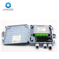 8 Port kotak Terminal serat optik Plc Splitter 8 kotak serat inti kotak Ftth
