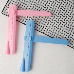Adjustable Height Cake Smoother With Right Angle Ruler For Baking And Frosting Surface Smoothing Tool Plastic Blue - Product Image 2