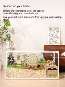 <span class=keywords><strong>Cage</strong></span> pour hamster en acrylique transparente, respirante et bon marché, personnalisable - Product Image 4