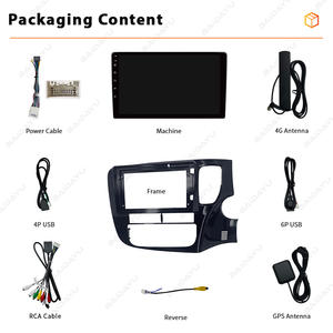 Autoradio Android BAIDAYU 10 pouces, lecteur <span class=keywords><strong>DVD</strong></span> multimédia, Carplay Auto, IPS, GPS, WiFi, garantie 1 an pour Mitsubishi <span class=keywords><strong>Outlander</strong></span> 2016 RHD - Product Image 4