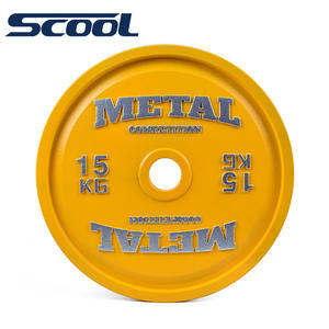 הרמת כוח ו דדליפט צלחות פיתוח גוף כושר עמיד יצוק ברזל משקולת צלחות כושר ציוד תמיכה מותאם אישית לוגו - Product Image 6