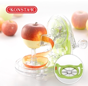 Transparent Manual Apple Peeler Slicer <b>Set</b> <b>Hand</b> Crank Rotary Fruit Peeling <b>Tool</b> With Apple Cutter - Product Image 3