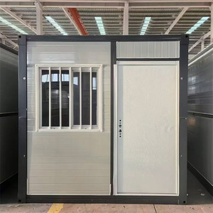 Casa contenedor plegable bajo costo Oficina modular prefabricada duradera ecológica para construcción de hoteles casas de Centros Comerciales - Product Image 1