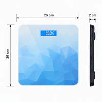 Balance numérique en verre trempé de haute précision avec grand écran LCD pour le suivi du poids et le fitness à domicile (vente en gros)