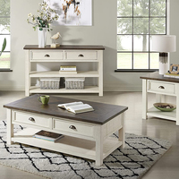 Table Basse de Luxe en Bois et Fer pour Hôtel, Bureau et Maison – Style Minimaliste et Moderne