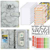 Carnet de budget avec enveloppes pour espèces, planificateur, cadeau, couverture en cuir, A5 A6, vente chaude en usine, carnets en PU, 200 pièces