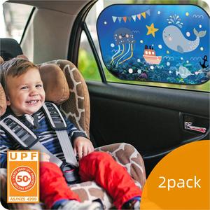 Protector Solar para Auto con Diseño de Dibujos Animados, Aislante del Calor, Adhesivos Estáticos, Ajuste Estándar, Pinduoduo, Éxito de Ventas, Marca <span class=keywords><strong>SHEIN</strong></span> - Product Image 2