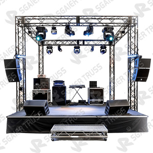 Nhôm Chiếu Sáng Di Động Di Động Tổ Chức Sự Kiện Buổi Hòa Nhạc Đám Cưới Hiển Thị Sân Khấu Thiết Bị Giàn Với Mái Nhà Hệ Thống Và Palăng Giàn - Product Image 3