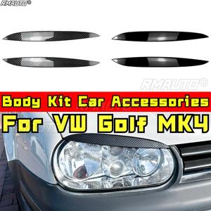 Kit carrosserie pour VW Golf MK4, yeux de phare, sourcils de phare, décoration de phare, garniture de style automobile, accessoires de voiture - Product Image 1