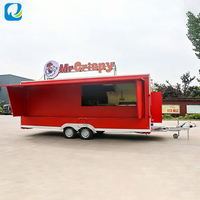 Remorque de cuisine mobile robuste, cuisine complète pour la vente ambulante, usage commercial, haute performance, logistique professionnelle