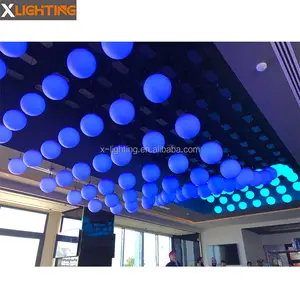 Rgb led أضواء السقف dmx المحرك أرخص سعر led الحركية لمبات كروية متحركة